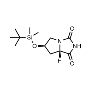 (6R,7aS)-6-((tert-Butyldimethylsilyl)oxy)tetrahydro-1H-pyrrolo[1,2-c]imidazole-1,3(2H)-dione|CS-1331158