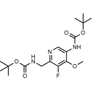 tert-Butyl (6-(((tert-butoxycarbonyl)amino)methyl)-5-fluoro-4-methoxypyridin-3-yl)carbamate|CS-1331166