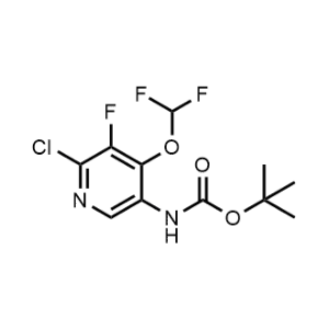 tert-Butyl (6-chloro-4-(difluoromethoxy)-5-fluoropyridin-3-yl)carbamate|CS-1331178