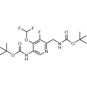tert-Butyl (6-(((tert-Butoxycarbonyl)amino)methyl)-4-(difluoromethoxy)-5-fluoropyridin-3-yl)carbamate|CS-1331180