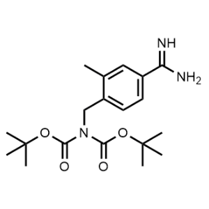 Imidodicarbonic acid,N-[[4-(aminoiminomethyl)-2-methylphenyl]methyl]-,C,C′-bis(1,1-dimethylethyl) ester|CS-1331348