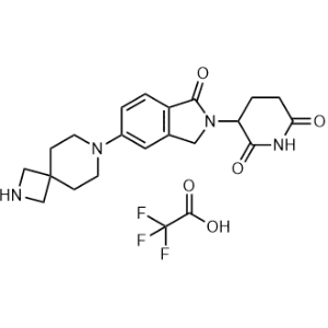 3-(1-Oxo-5-(2,7-diazaspiro[3.5]nonan-7-yl)isoindolin-2-yl)piperidine-2,6-dione 2,2,2-trifluoroacetate|CS-1331498