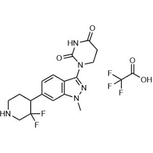 1-(6-(3,3-Difluoropiperidin-4-yl)-1-methyl-1H-indazol-3-yl)dihydropyrimidine-2,4(1H,3H)-dione 2,2,2-trifluoroacetate|CS-1331502