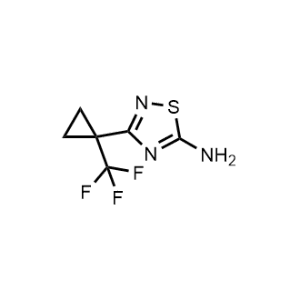 3-(1-(Trifluoromethyl)cyclopropyl)-1,2,4-thiadiazol-5-amine|CS-1331537