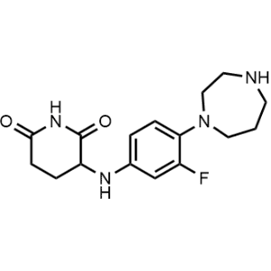 3-((4-(1,4-Diazepan-1-yl)-3-fluorophenyl)amino)piperidine-2,6-dione|CS-1331662