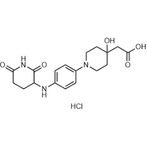 2-(1-(4-((2,6-Dioxopiperidin-3-yl)amino)phenyl)-4-hydroxypiperidin-4-yl)acetic acid hydrochloride|CS-1331668