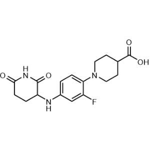 1-(4-((2,6-Dioxopiperidin-3-yl)amino)-2-fluorophenyl)piperidine-4-carboxylic acid|CS-1331681