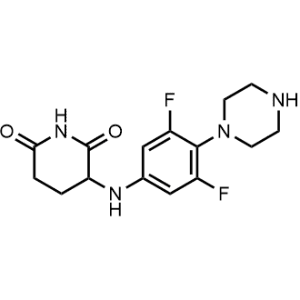 3-((3,5-Difluoro-4-(piperazin-1-yl)phenyl)amino)piperidine-2,6-dione|CS-1331699