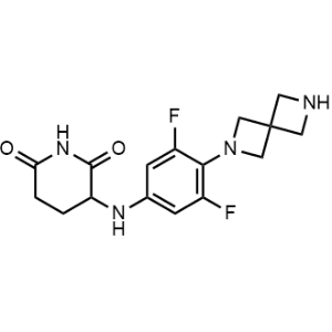 3-((3,5-Difluoro-4-(2,6-diazaspiro[3.3]heptan-2-yl)phenyl)amino)piperidine-2,6-dione|CS-1331716