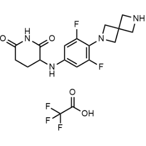 3-((3,5-Difluoro-4-(2,6-diazaspiro[3.3]heptan-2-yl)phenyl)amino)piperidine-2,6-dione 2,2,2-trifluoroacetate|CS-1331718