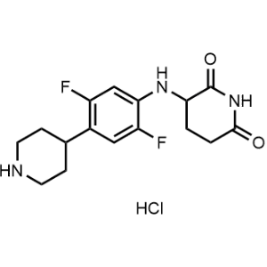3-((2,5-Difluoro-4-(piperidin-4-yl)phenyl)amino)piperidine-2,6-dione hydrochloride|CS-1331734