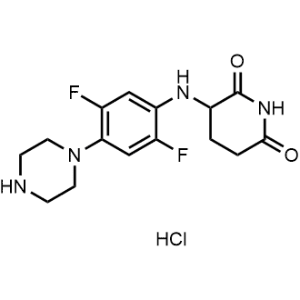 3-((2,5-Difluoro-4-(piperazin-1-yl)phenyl)amino)piperidine-2,6-dione hydrochloride|CS-1331738