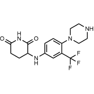 3-((4-(Piperazin-1-yl)-3-(trifluoromethyl)phenyl)amino)piperidine-2,6-dione|CS-1331741