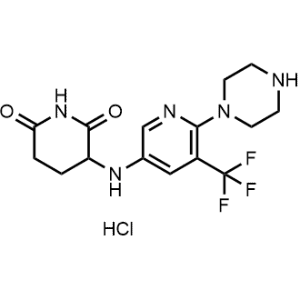 3-((6-(Piperazin-1-yl)-5-(trifluoromethyl)pyridin-3-yl)amino)piperidine-2,6-dione hydrochloride|CS-1331758