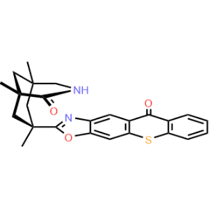 2-((1S,5S,7R)-1,5,7-Trimethyl-2-oxo-3-azabicyclo[3.3.1]nonan-7-yl)-10H-thioxantheno[2,3-d]oxazol-10-one|CS-1331775