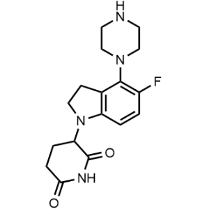 3-(5-Fluoro-4-(piperazin-1-yl)indolin-1-yl)piperidine-2,6-dione|CS-1331805