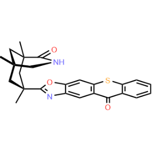 2-((1R,5R,7S)-1,5,7-trimethyl-2-oxo-3-azabicyclo[3.3.1]nonan-7-yl)-10H-thioxantheno[2,3-d]oxazol-10-one|CS-1331878