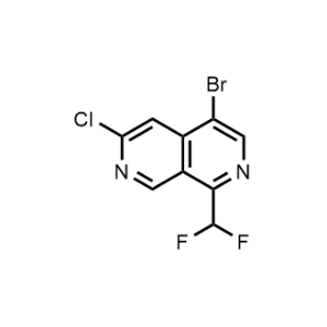 4-Bromo-6-chloro-1-(difluoromethyl)-2,7-naphthyridine|CS-1332014