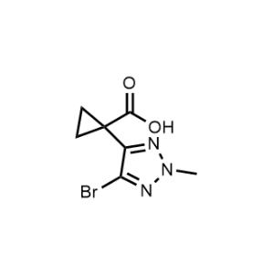 1-(5-Bromo-2-methyl-2H-1,2,3-triazol-4-yl)cyclopropane-1-carboxylic acid|CS-1332271