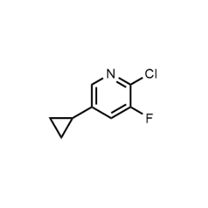 2-Chloro-5-cyclopropyl-3-fluoropyridine|CS-1332282