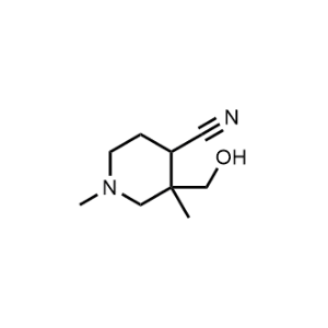 3-(Hydroxymethyl)-1,3-dimethylpiperidine-4-carbonitrile|CS-1332296
