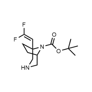 tert-Butyl (1S,5S)-1-(2,2-difluorovinyl)-3,8-diazabicyclo[3.2.1]octane-8-carboxylate|CS-1332647