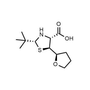 (2R,4R,5S)-2-(tert-Butyl)-5-((R)-tetrahydrofuran-2-yl)thiazolidine-4-carboxylic acid|CS-1332755