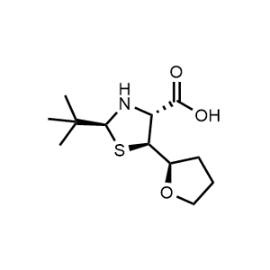 (2S,4R,5S)-2-(tert-Butyl)-5-((R)-tetrahydrofuran-2-yl)thiazolidine-4-carboxylic acid|CS-1332757