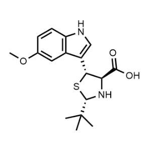 (2S,4R,5R)-2-(tert-Butyl)-5-(5-methoxy-1H-indol-3-yl)thiazolidine-4-carboxylic acid|CS-1332792