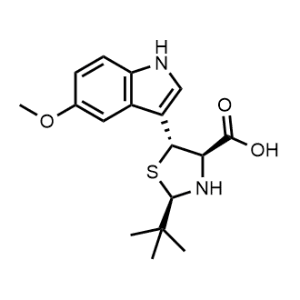 (2R,4R,5R)-2-(tert-Butyl)-5-(5-methoxy-1H-indol-3-yl)thiazolidine-4-carboxylic acid|CS-1332795