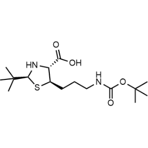 (2S,4R,5R)-5-(3-((tert-Butoxycarbonyl)amino)propyl)-2-(tert-butyl)thiazolidine-4-carboxylic acid|CS-1332804
