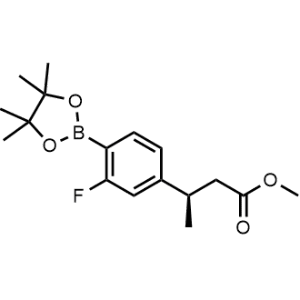 Methyl (R)-3-(3-fluoro-4-(4,4,5,5-tetramethyl-1,3,2-dioxaborolan-2-yl)phenyl)butanoate|CS-1333997