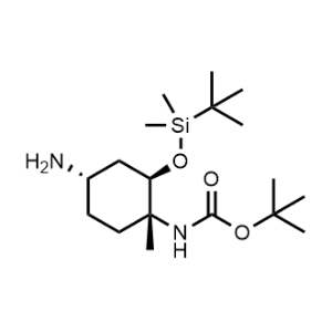 tert-Butyl ((1R,2R,4S)-4-amino-2-((tert-butyldimethylsilyl)oxy)-1-methylcyclohexyl)carbamate|CS-1334004