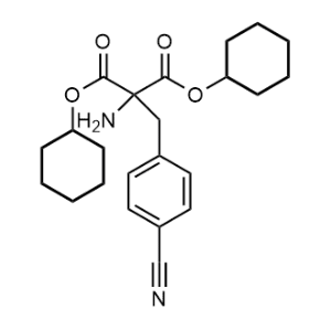 Dicyclohexyl 2-amino-2-(4-cyanobenzyl)malonate|CS-1334326