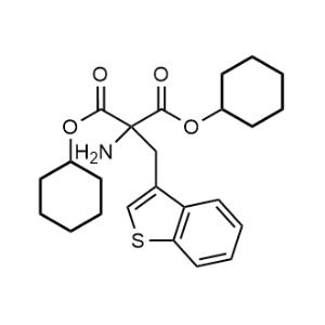 Dicyclohexyl 2-amino-2-(benzo[b]thiophen-3-ylmethyl)malonate|CS-1334334