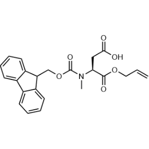 (S)-3-((((9H-Fluoren-9-yl)methoxy)carbonyl)(methyl)amino)-4-(allyloxy)-4-oxobutanoic acid|CS-1334370