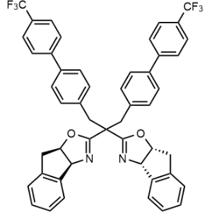 (3aS,3a'S,8aR,8a'R)-2,2'-(1,3-Bis(4'-(trifluoromethyl)-[1,1'-biphenyl]-4-yl)propane-2,2-diyl)bis(3a,8a-dihydro-8H-indeno[1,2-d]oxazole)|CS-1334403