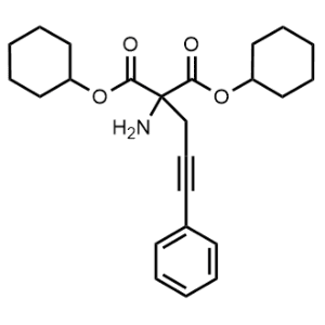 Dicyclohexyl 2-amino-2-(3-phenylprop-2-yn-1-yl)malonate|CS-1334475