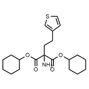 Dicyclohexyl 2-amino-2-(2-(thiophen-3-yl)ethyl)malonate|CS-1334532
