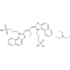 Triethylamine 3-((E)-2-((E)-2-((1-(3-sulfonatopropyl)naphtho[1,2-d]thiazol-1-ium-2-yl)methylene)butylidene)naphtho[1,2-d]thiazol-1(2H)-yl)propane-1-sulfonate propanesulfonate|CS-1334667