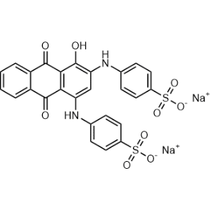 Sodium 4,4'-((4-hydroxy-9,10-dioxo-9,10-dihydroanthracene-1,3-diyl)bis(azanediyl))dibenzenesulfonate sodium|CS-1334671