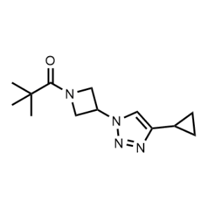 1-(3-(4-Cyclopropyl-1H-1,2,3-triazol-1-yl)azetidin-1-yl)-2,2-dimethylpropan-1-one|CS-1334680