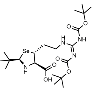 (2R,4R,5R)-2-(tert-Butyl)-5-(2-((2,2,10,10-tetramethyl-4,8-dioxo-3,9-dioxa-5,7-diazaundecan-6-ylidene)amino)ethyl)-1,3-selenazolidine-4-carboxylic acid|CS-1334753