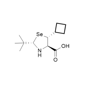 (2S,4R,5R)-2-(tert-Butyl)-5-cyclobutyl-1,3-selenazolidine-4-carboxylic acid|CS-1334769