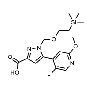 5-(5-Fluoro-2-methoxypyridin-4-yl)-1-((2-(trimethylsilyl)ethoxy)methyl)-1H-pyrazole-3-carboxylic acid|CS-1335243