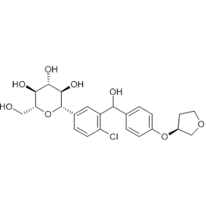 (2S,3R,4R,5S,6R)-2-(4-Chloro-3-(hydroxy(4-(((S)-tetrahydrofuran-3-yl)oxy)phenyl)methyl)phenyl)-6-(hydroxymethyl)tetrahydro-2H-pyran-3,4,5-triol|CS-1335529