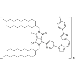 Poly[[2,3,5,6-tetrahydro-2,5-bis(2-octyldodecyl)-3,6-dioxopyrrolo[3,4-c]pyrrole-1,4-diyl]-2,5-pyridinediyl-2,5-thiophenediyl-(1E)-1,2-ethenediyl-2,5-thiophenediyl-5,2-pyridinediyl]|CS-1335536