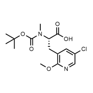 (S)-2-((tert-Butoxycarbonyl)(methyl)amino)-3-(5-chloro-2-methoxypyridin-3-yl)propanoic acid|CS-1335550