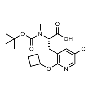 (S)-2-((tert-Butoxycarbonyl)(methyl)amino)-3-(5-chloro-2-cyclobutoxypyridin-3-yl)propanoic acid|CS-1335557