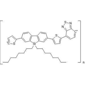 Poly[2,7-(9,9-bis(2-ethylhexyl)-dibenzosilole)-alt-4,7-bis(thiophen-2-yl)benzo-2,1,3-thiadiazole]|CS-1335562